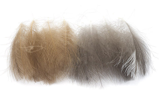 Troutline Premium CDC Feathers Natural Colors 1gram