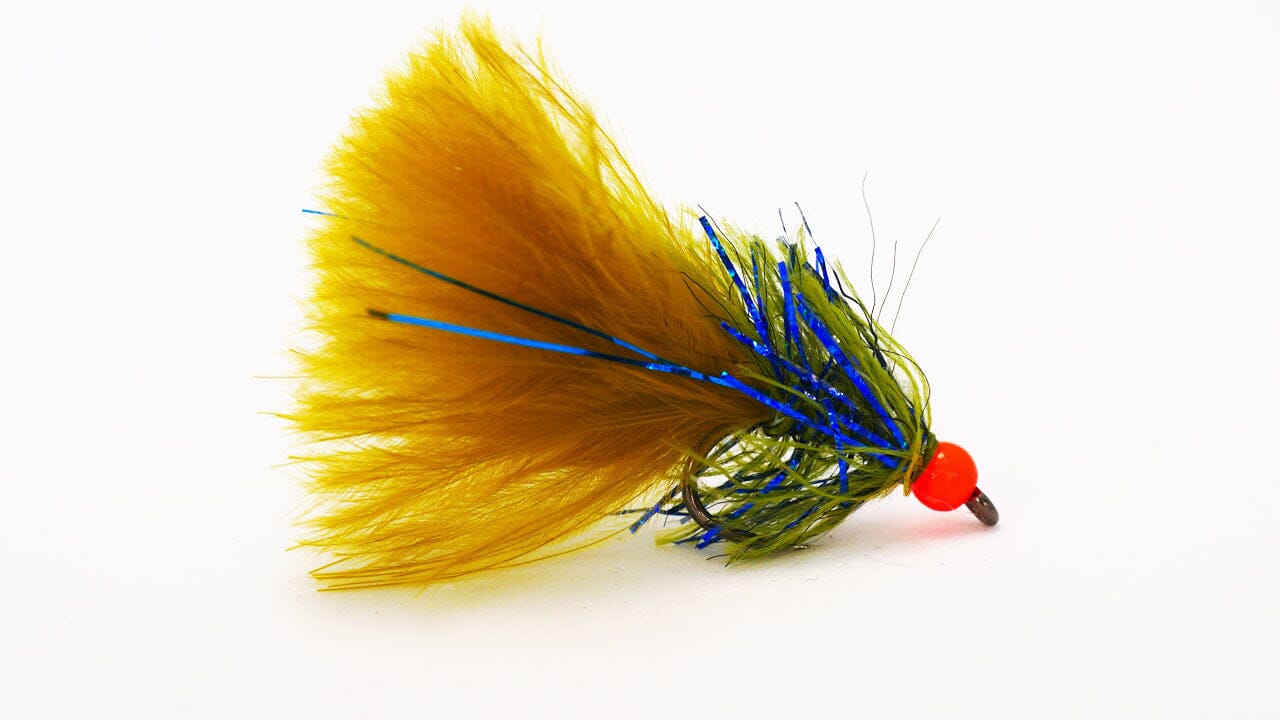 Straggle Lure Hot Head Blue Flash Damsel - Upavon Fly Fishing