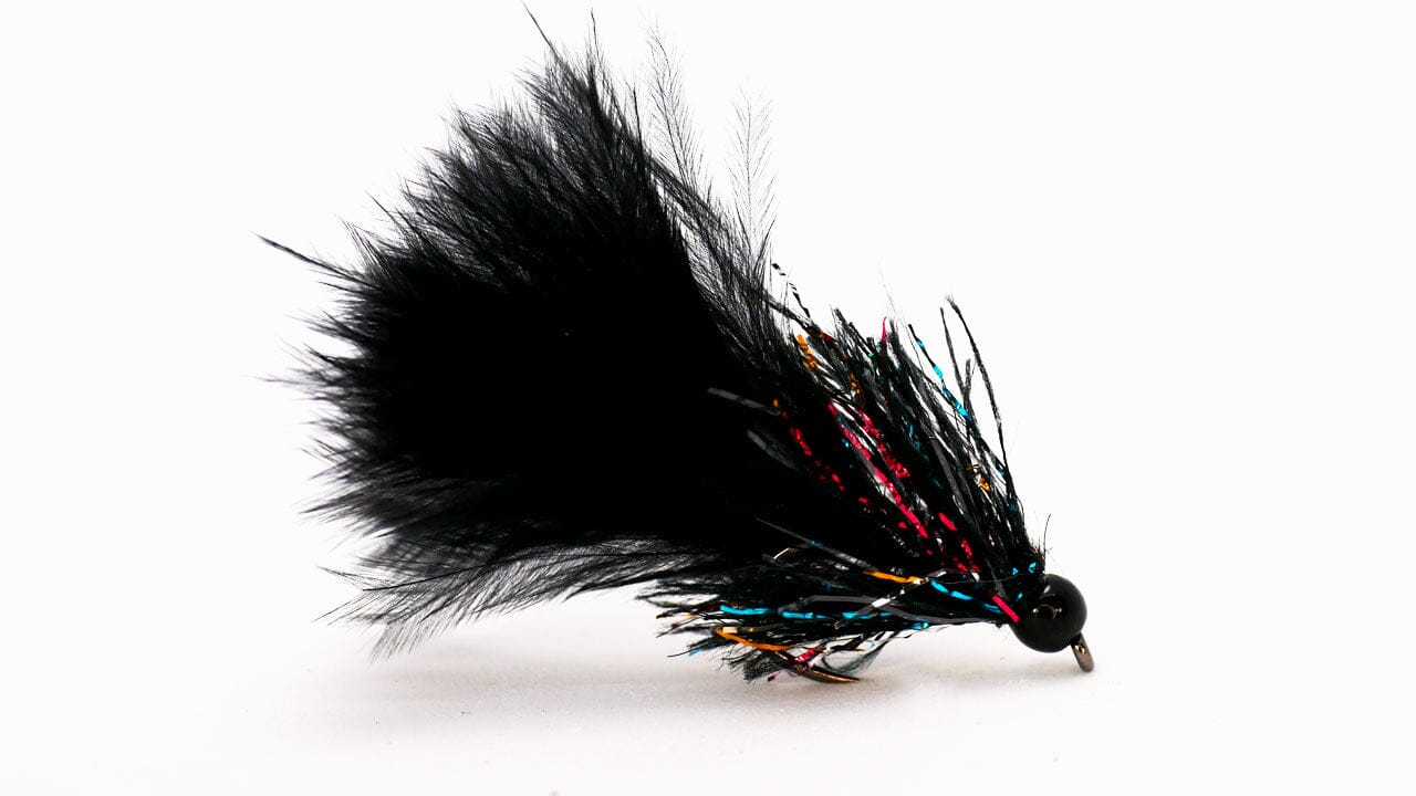 Straggle Lure Black Mosaic - Upavon Fly Fishing