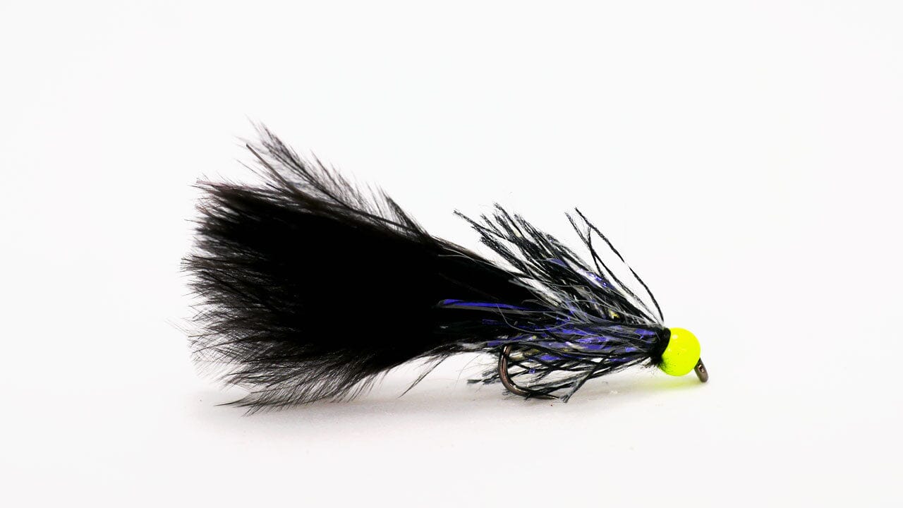 Straggle Lure UV Black - Upavon Fly Fishing