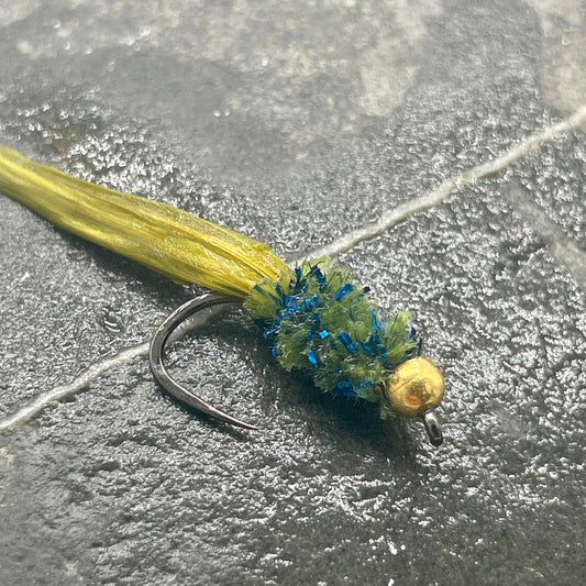 Upavon Blue Flash Damsel Bugger Chenille - Upavon Fly Fishing