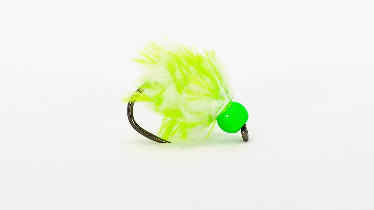 UPAVON FLY FISHING - Atomic Egg Toxic Green Weighted - Upavon Fly Fishing