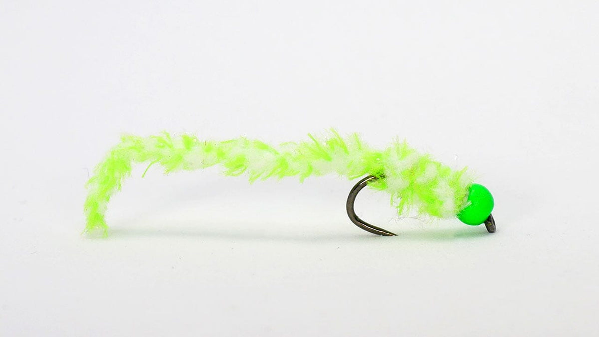 UPAVON FLY FISHING - Atomic Worm Toxic Green - Upavon Fly Fishing