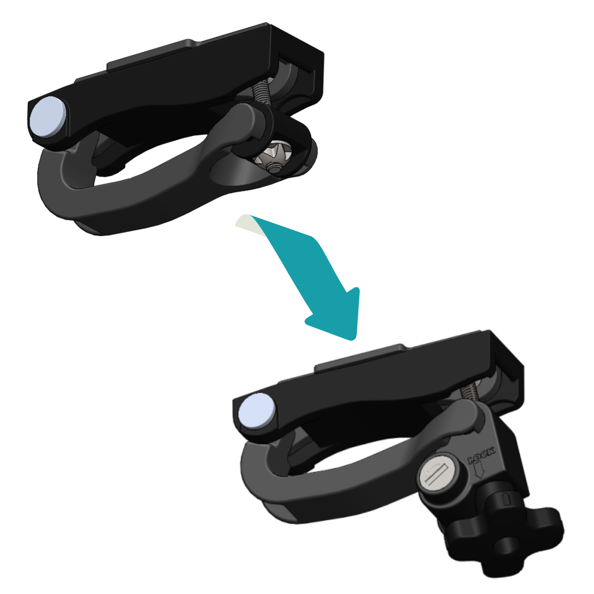 Trxstle CRC - Locking Knob Clamp Kit - Wading Waters Ltd