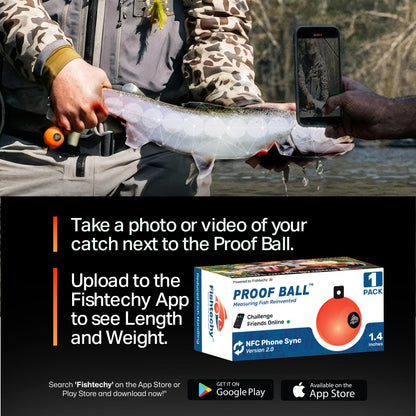 Fishtechy Proof Ball: Measure, Weigh & Document Fish from Your Smartphone