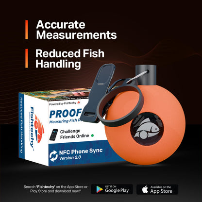 Fishtechy Proof Ball: Measure, Weigh & Document Fish from Your Smartphone