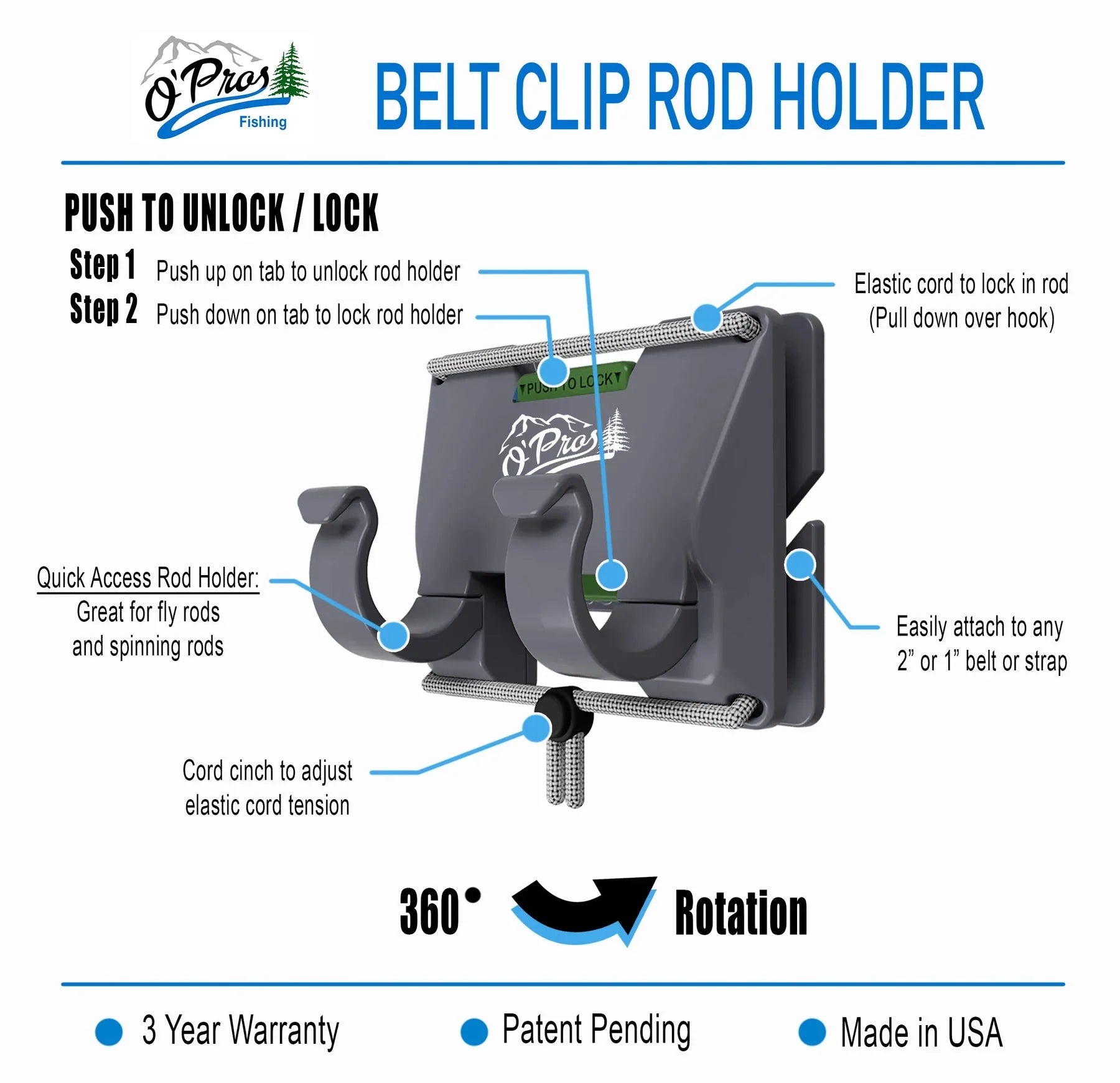 O' Pros 3rd Hand Rod Holder image 1