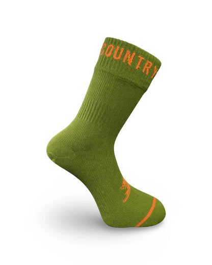 Backcountry Skinz Waterproof Mid Length Socks - Green