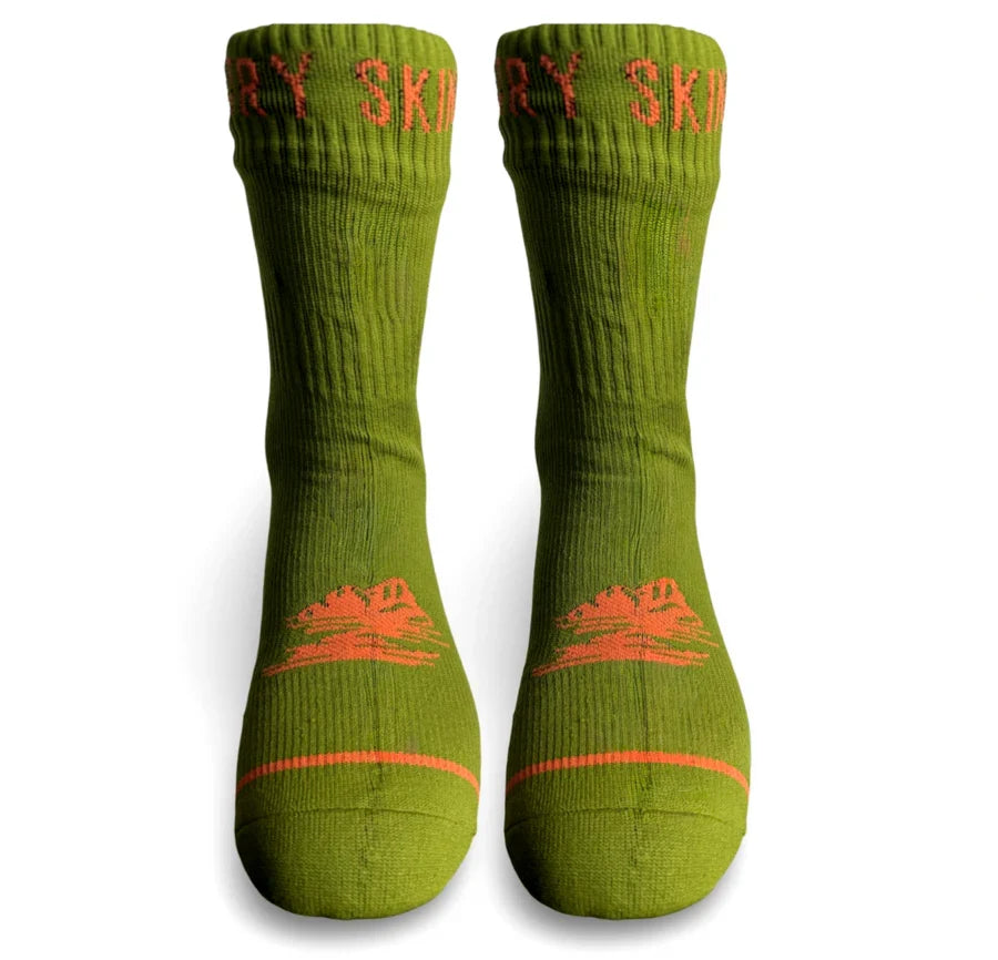 Backcountry Skinz Waterproof Mid Length Socks - Green