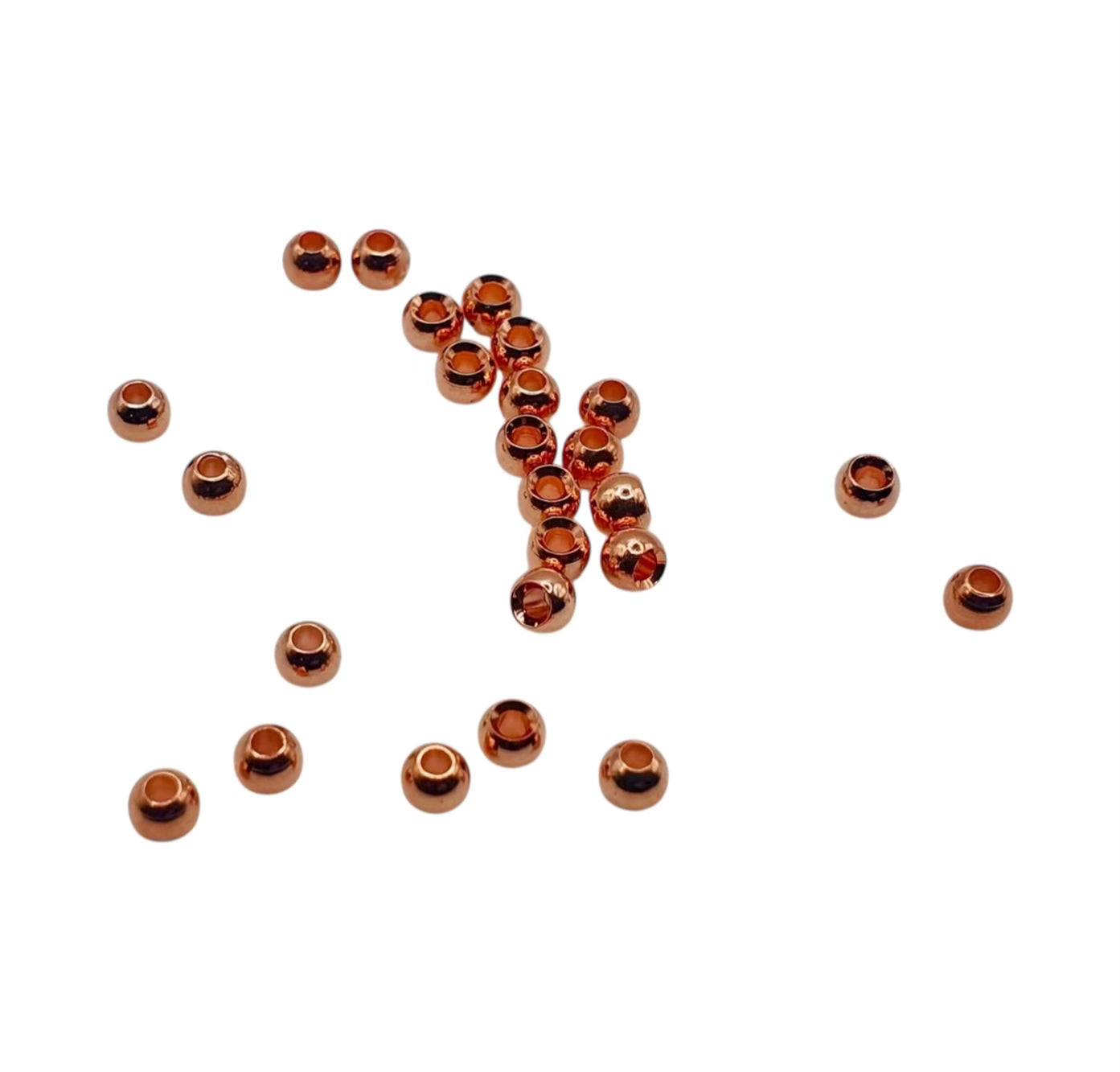 Upavon Countersunk Metallic Brass Beads - Upavon Fly Fishing