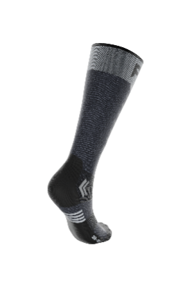 Finntrail Merino Grey 3211 Socks side view