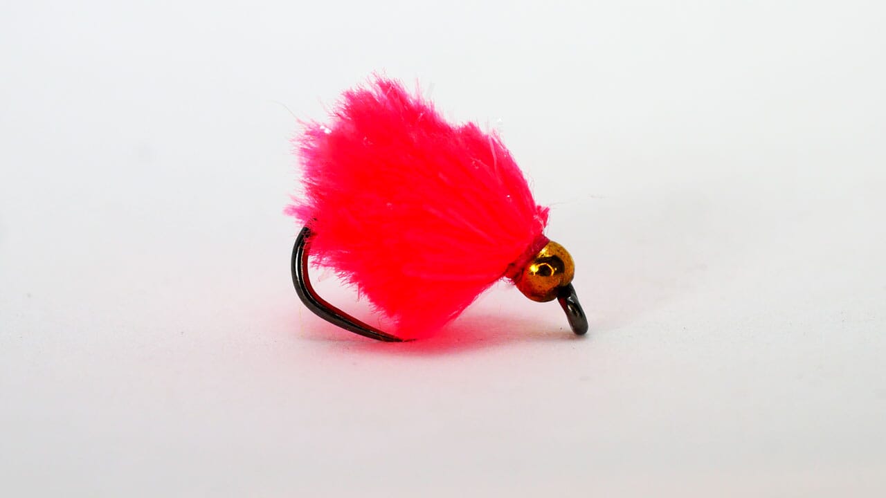Mini Blob Fl Pink Weighted - Upavon Fly Fishing