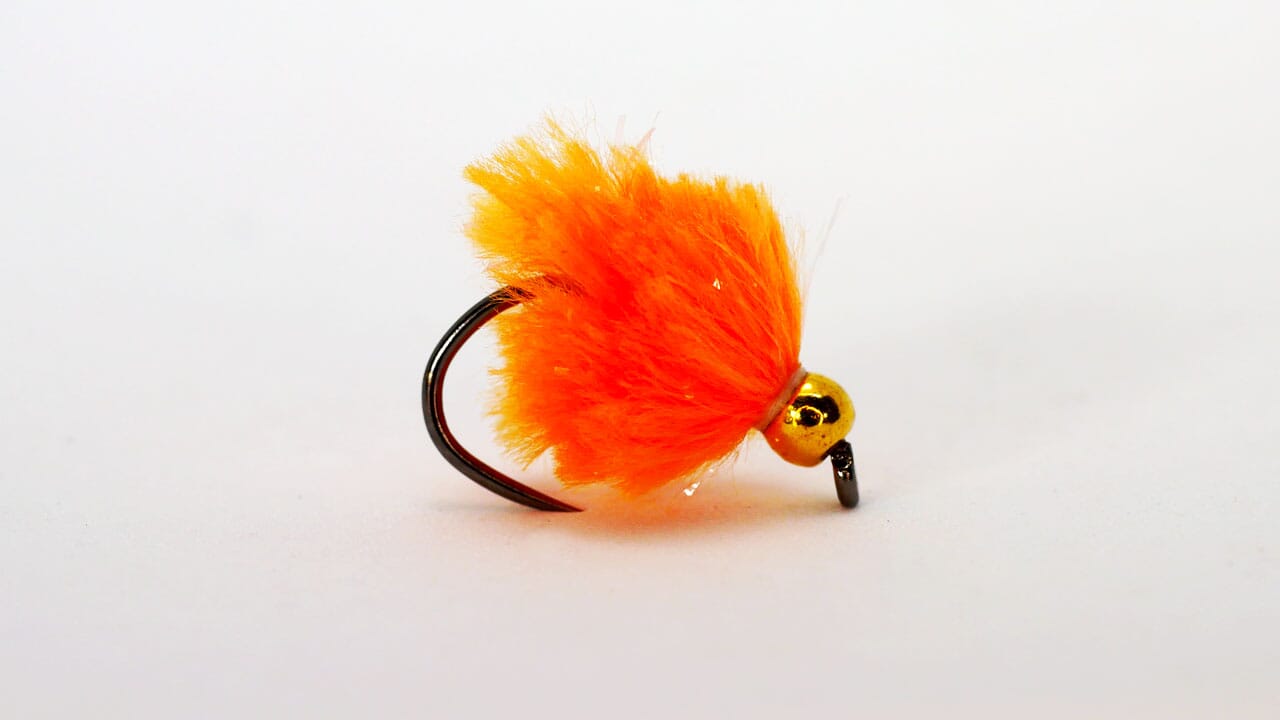 Mini Blob Orange Weighted - Upavon Fly Fishing