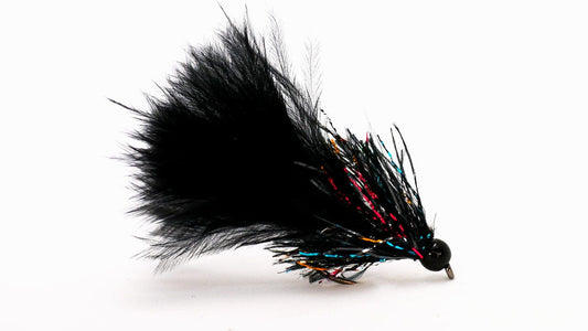 Straggle Lure Black Mosaic - Upavon Fly Fishing