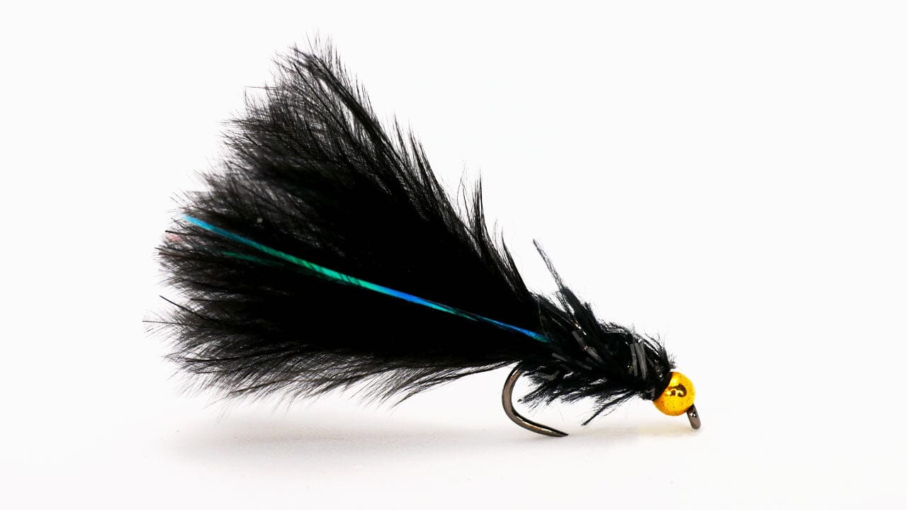 Straggle Mini Lure Black - Upavon Fly Fishing