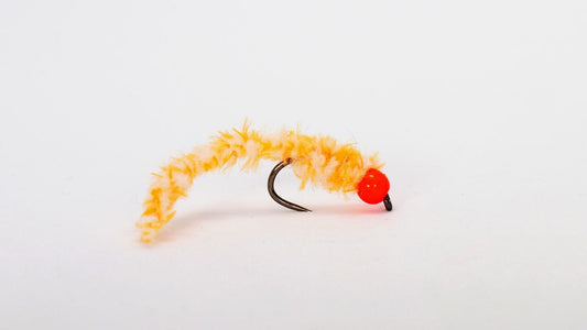 Atomic Worm Hazard Orange - Upavon Fly Fishing