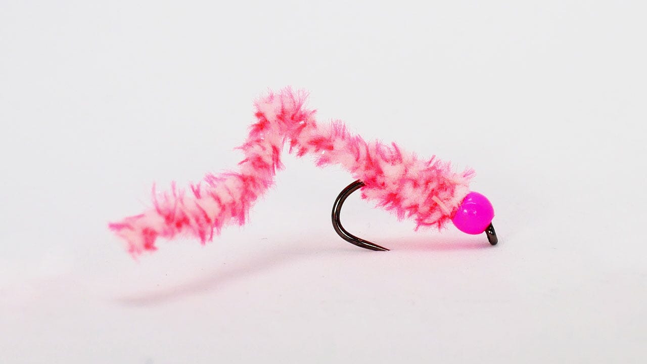 Atomic Worm Isotope Pink - Upavon Fly Fishing
