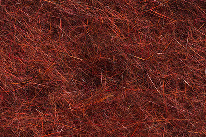 Troutline Mad Rabbit Dubbing Plus UV in hot orange for fly tying, showing soft, textured fly tying material for fishing lures.