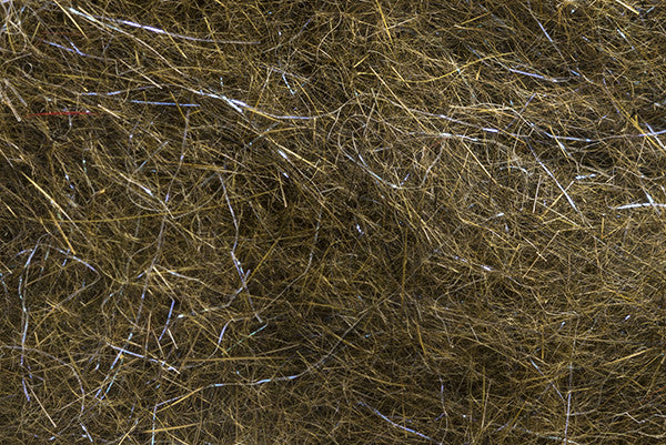 Troutline Mad Rabbit Dubbing Plus UV fly tying material in olive, soft fur for creating realistic fly bodies and attracting fish.