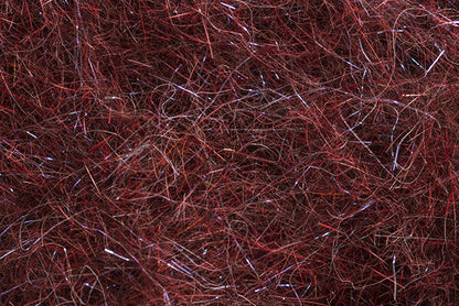 Troutline Mad Rabbit Dubbing Plus UV fly tying material in vibrant red, suitable for creating realistic fishing flies.