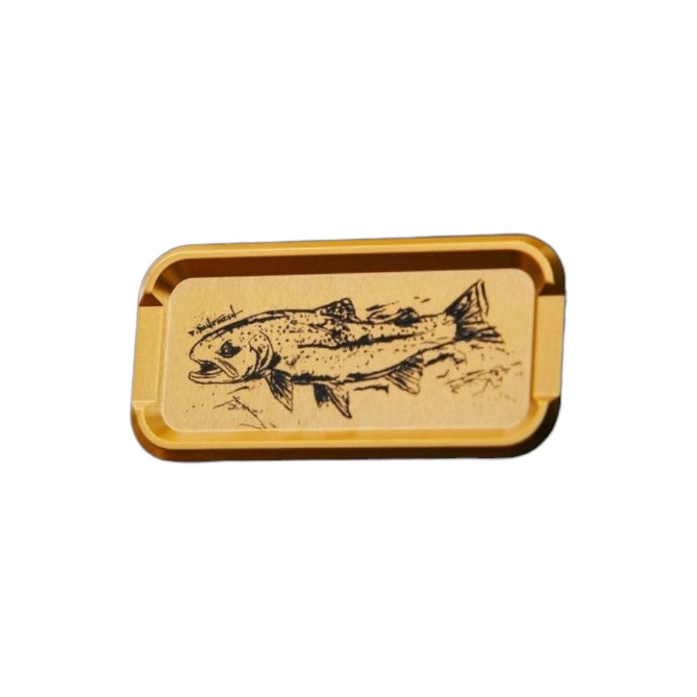 Cling Mag Grab King of Colour Double Stack in gold with Rainbow Trout artwork