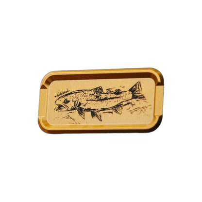 Cling Mag Grab King of Colour Double Stack in gold with Rainbow Trout artwork