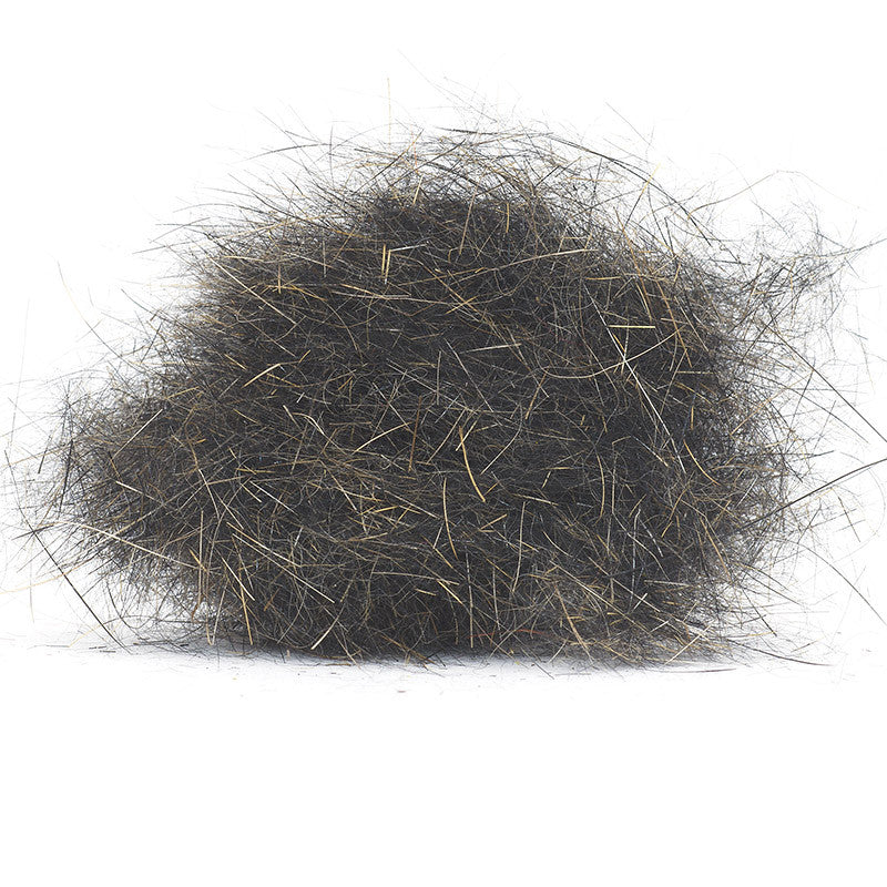 Black Pepper Troutline Mad Rabbit Dubbing for fly tying, soft natural fur material from Troutline for detailed fly patterns.
