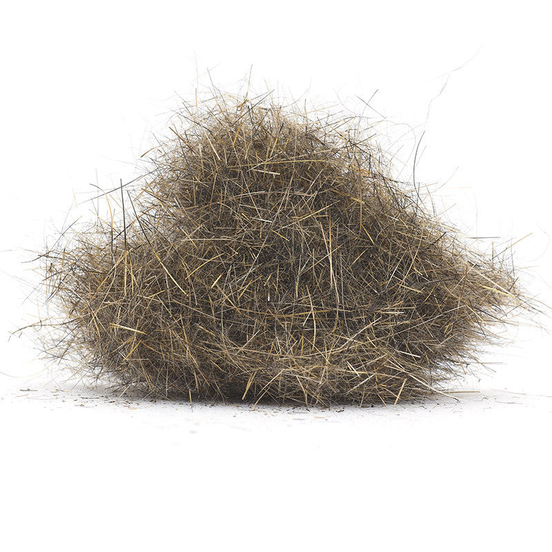 Natural-colored Troutline Mad Rabbit Dubbing for fly tying, showing its soft, fluffy texture and fine fibers ideal for fishing flies.