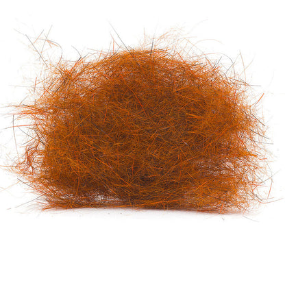 Troutline Mad Rabbit Dubbing in hot orange, fly tying material, soft and fluffy for creating realistic fishing flies.