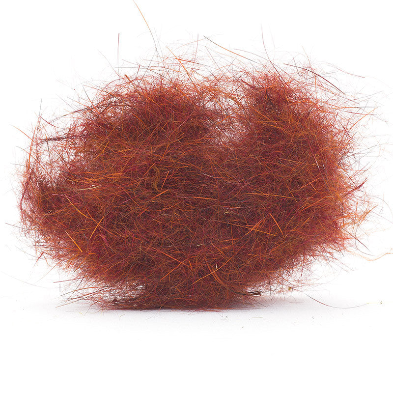 Troutline Mad Rabbit Dubbing in orange, fly tying materials by Troutline, showing fine, soft dubbing for fishing flies.