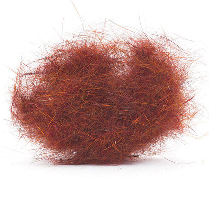 Troutline Mad Rabbit Dubbing in orange, fly tying materials by Troutline, showing fine, soft dubbing for fishing flies.