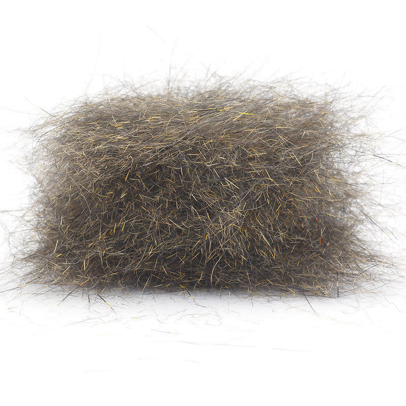 Natural Pine Troutline Premium Pure Squirrel Dubbing for fly tying, showcasing soft, fine fur in a natural color.