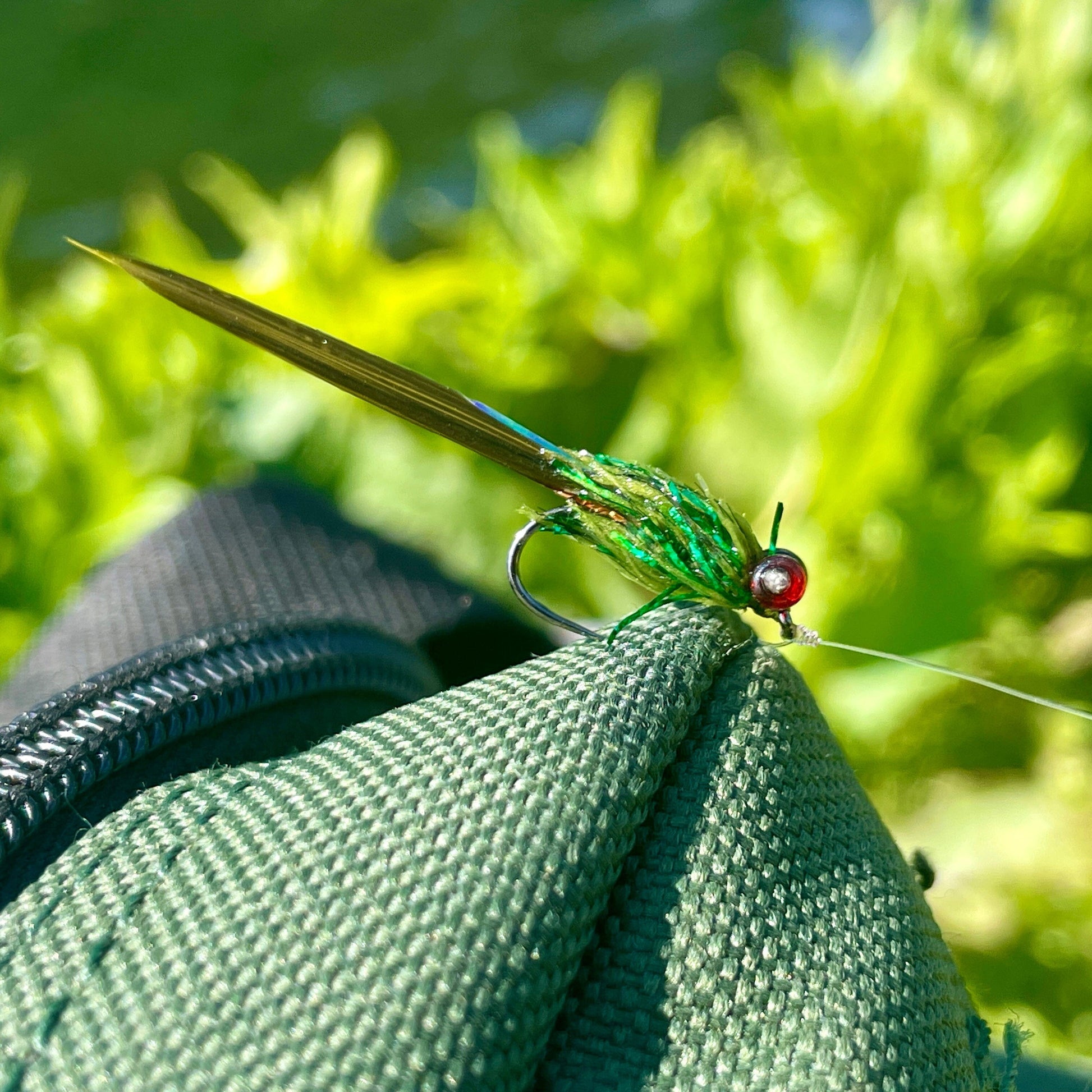 Upavon Green Flash Dragonfly Straggle Hackle - Upavon Fly Fishing