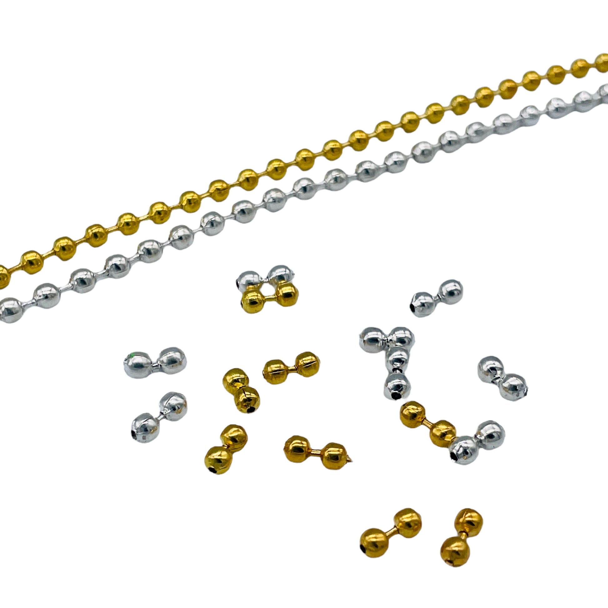 Upavon Metallic Bead Chain Eyes - Upavon Fly Fishing