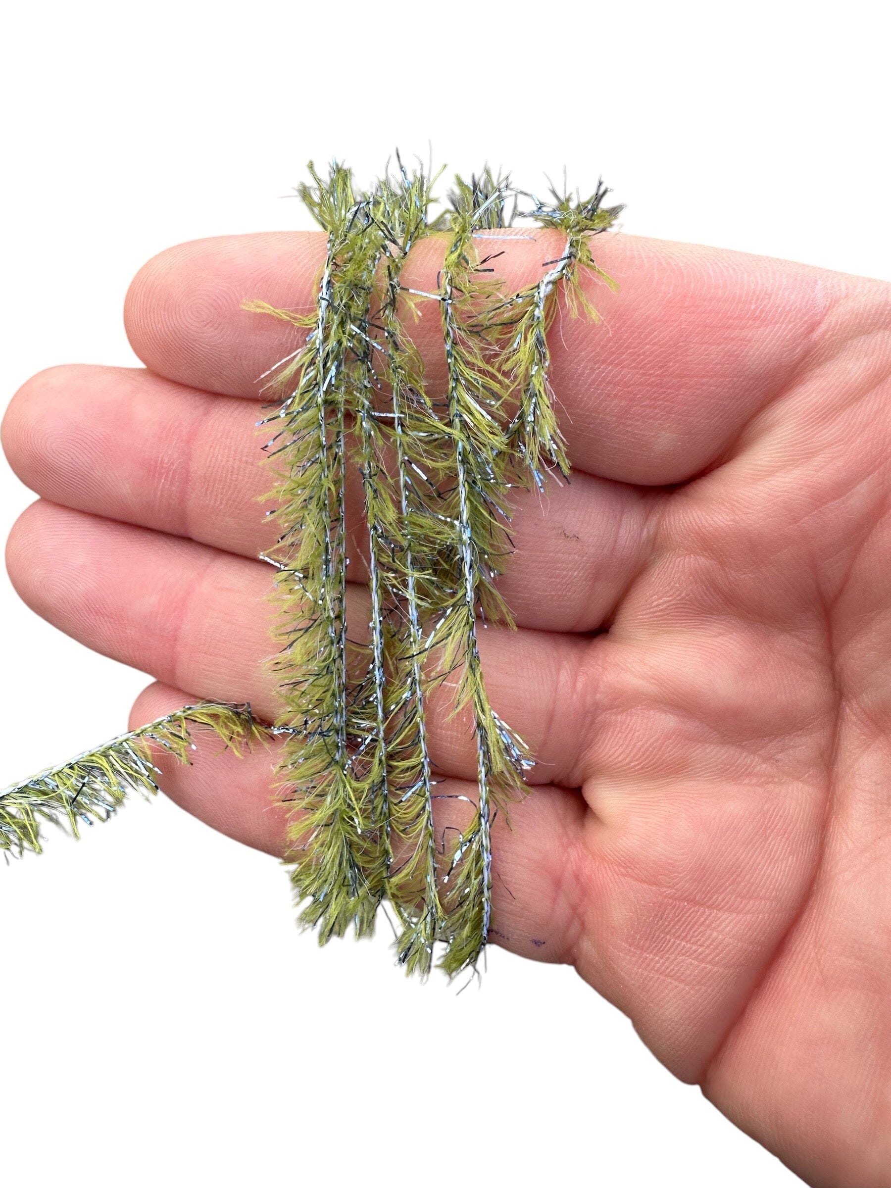 Upavon Electric Blue Flash Damsel Straggle Hackle - Upavon Fly Fishing