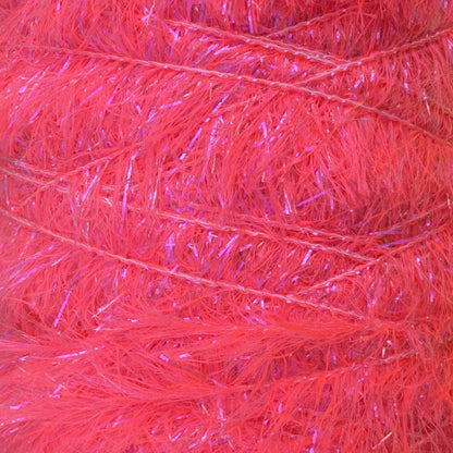 Upavon UV Boosted Straggle Hackle in bright orange, fly tying materials by UPAVON FLY FISHING, showing 4mm UV-enhanced hackle fibers