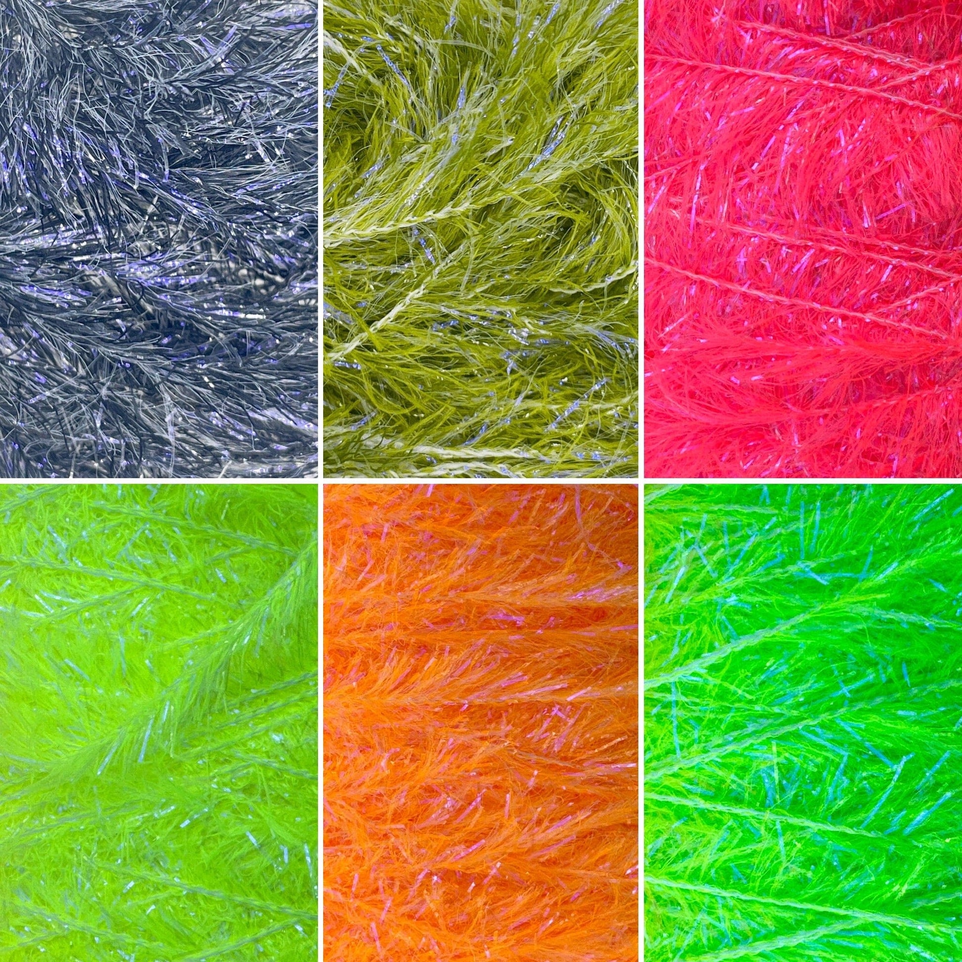 Upavon UV Boosted Straggle Hackle fly tying material in vibrant orange with 4mm UV-boosted fibers, from UPAVON FLY FISHING