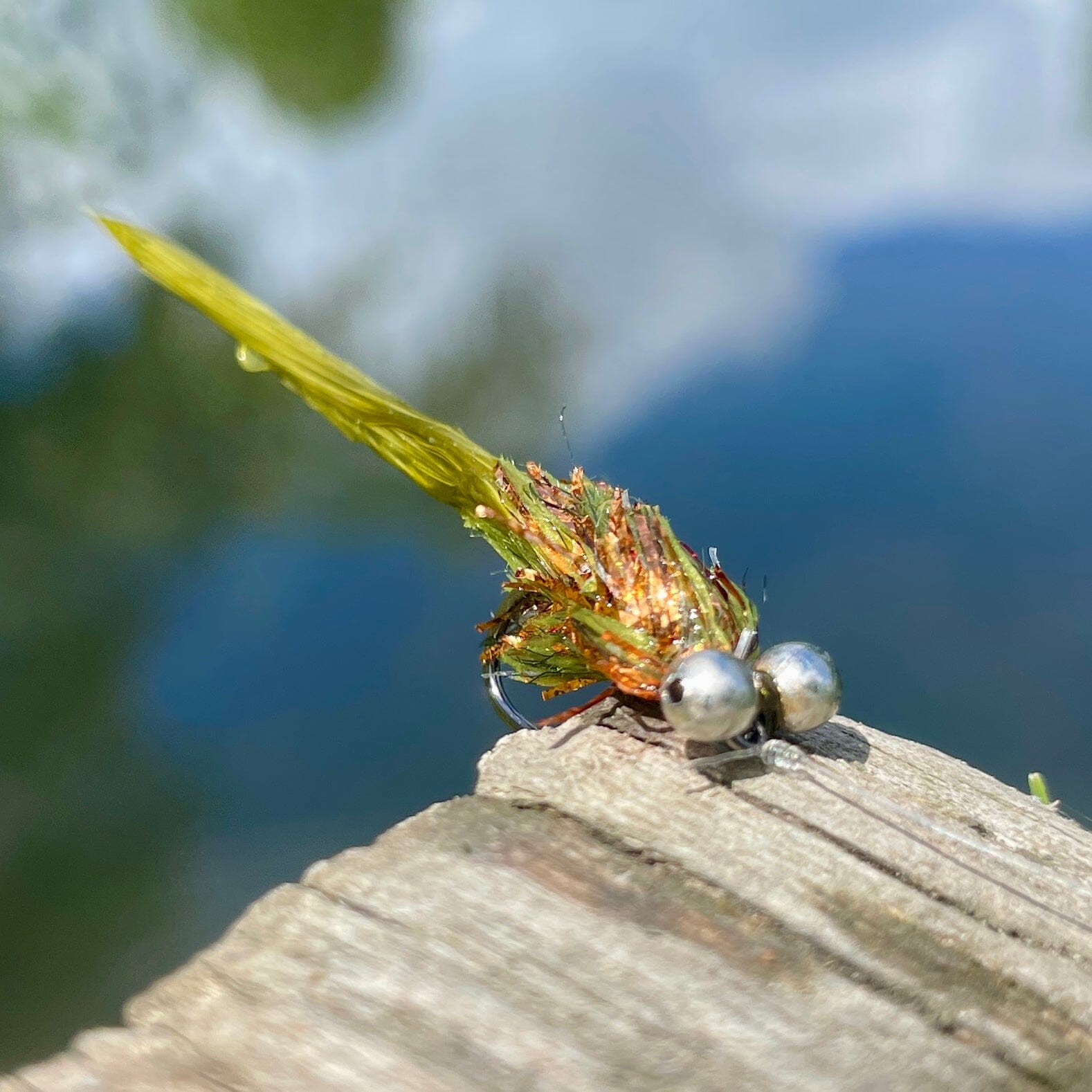 Upavon Copper Flash Damsel Straggle Hackle - Upavon Fly Fishing