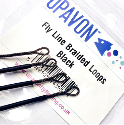 Upavon Black Shrink Tube Fly Line Braided Loops - Upavon Fly Fishing