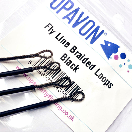Upavon Black Shrink Tube Fly Line Braided Loops