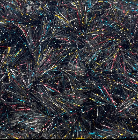 Upavon Black Mosaic Straggle Hackle - Upavon Fly Fishing