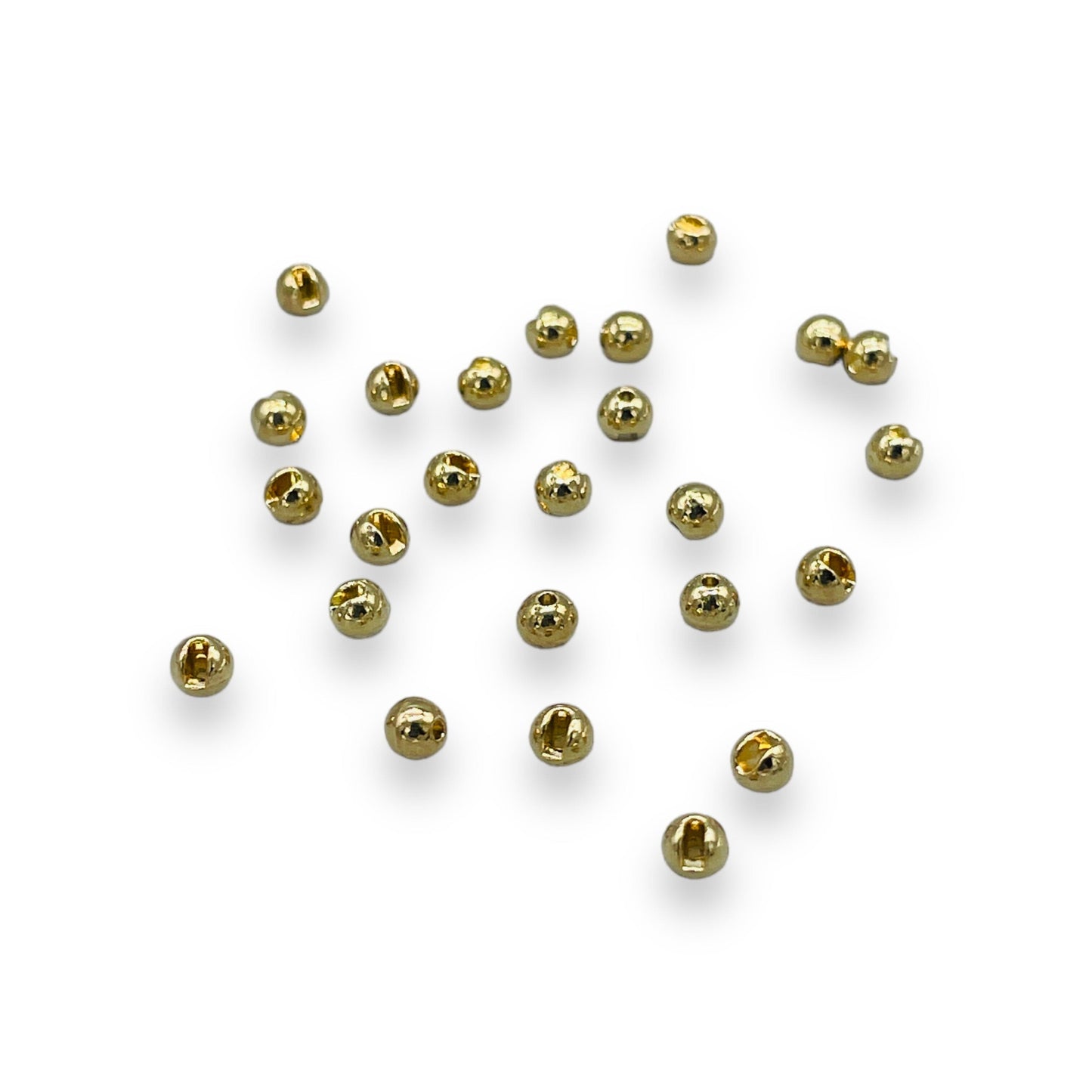 Upavon Slotted Metallic Tungsten Beads - Upavon Fly Fishing