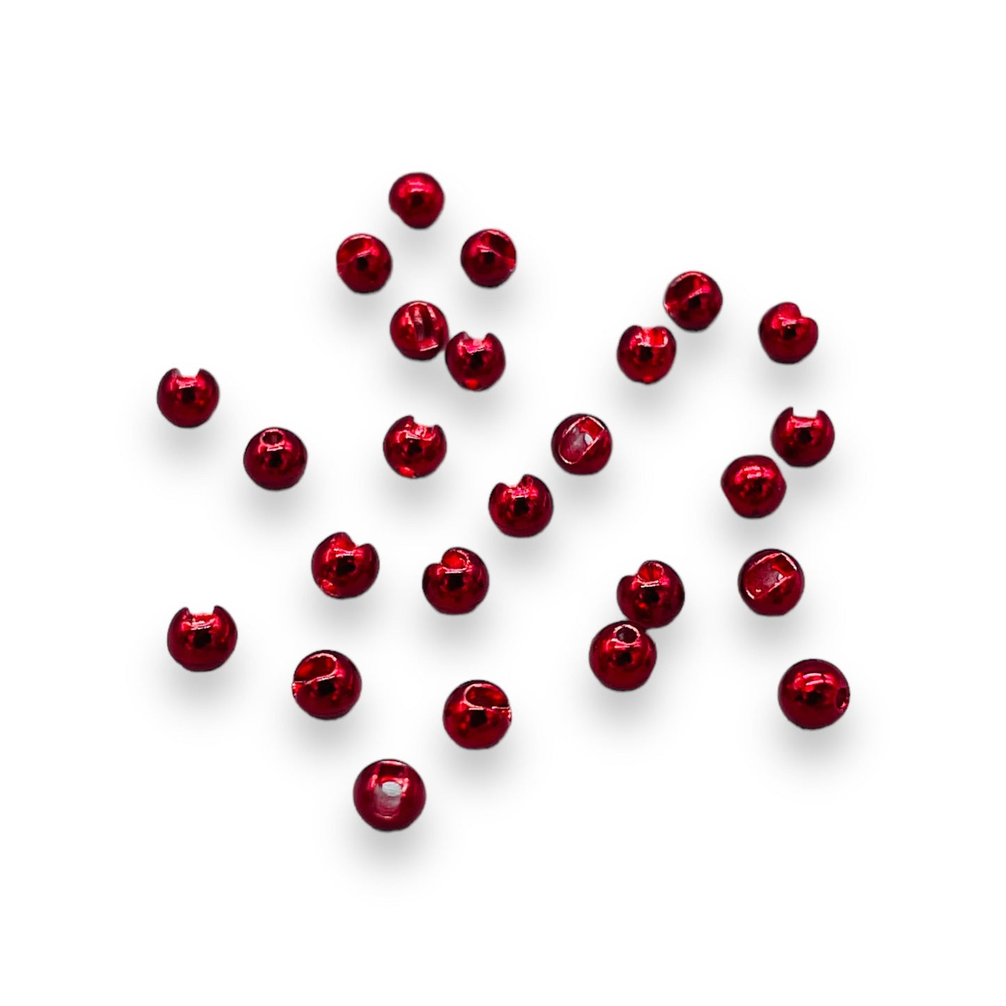 Upavon Slotted Metallic Tungsten Beads - Upavon Fly Fishing