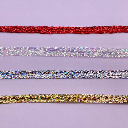 Upavon Metallic Flat Braid