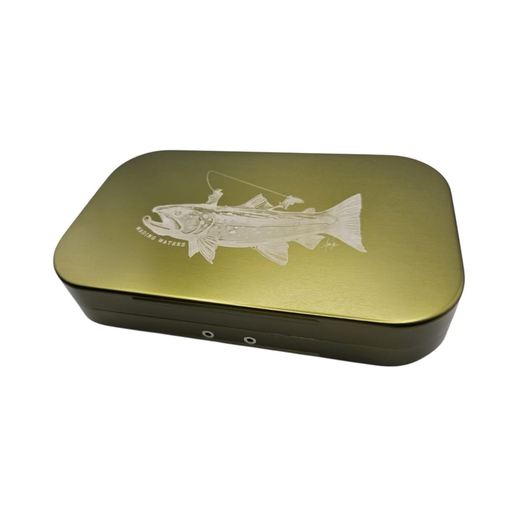 Wading Waters - Wading Waters “Ride the Rise” Traditional Aluminium Fly Boxes - Upavon Fly Fishing